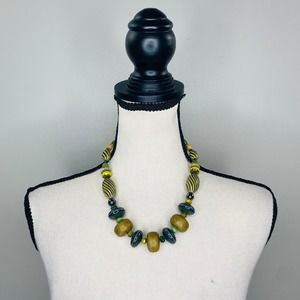 Teresa Goodall Artisan Statement Necklace Jewelry Art to Wear Boho Wearable Art